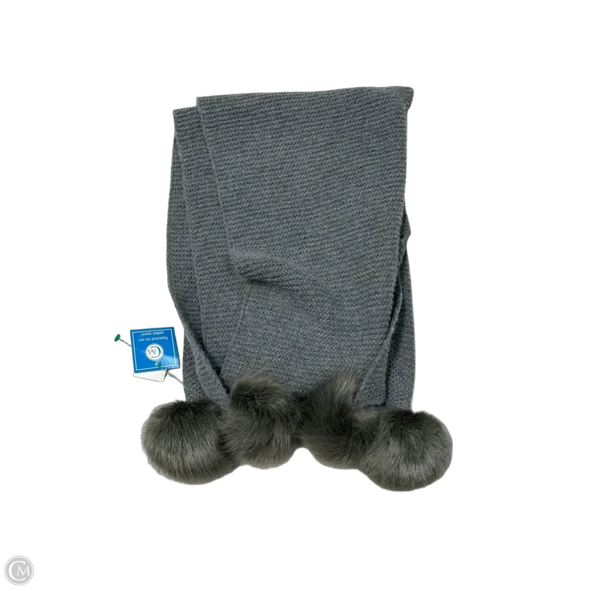 Restoration Hardware Cashmere and Faux Fur Designer Scarf