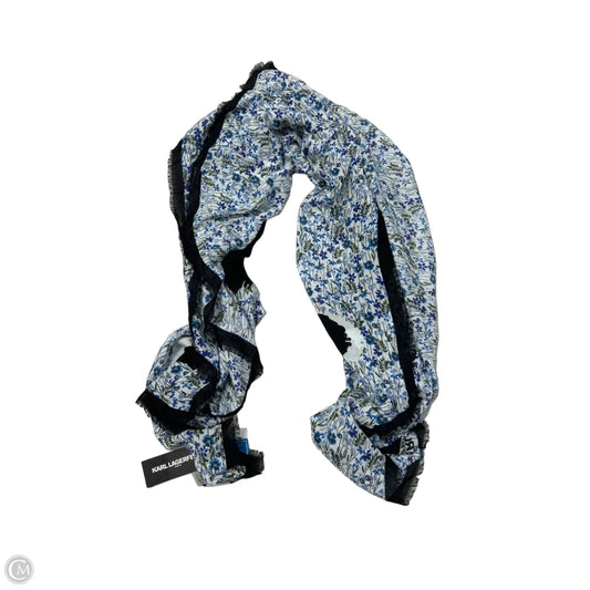 New! Karl Lagerfeld Designer Scarf in Blue