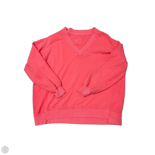 Aerie Pink Quarter-Zip Sweatshirt, Size S