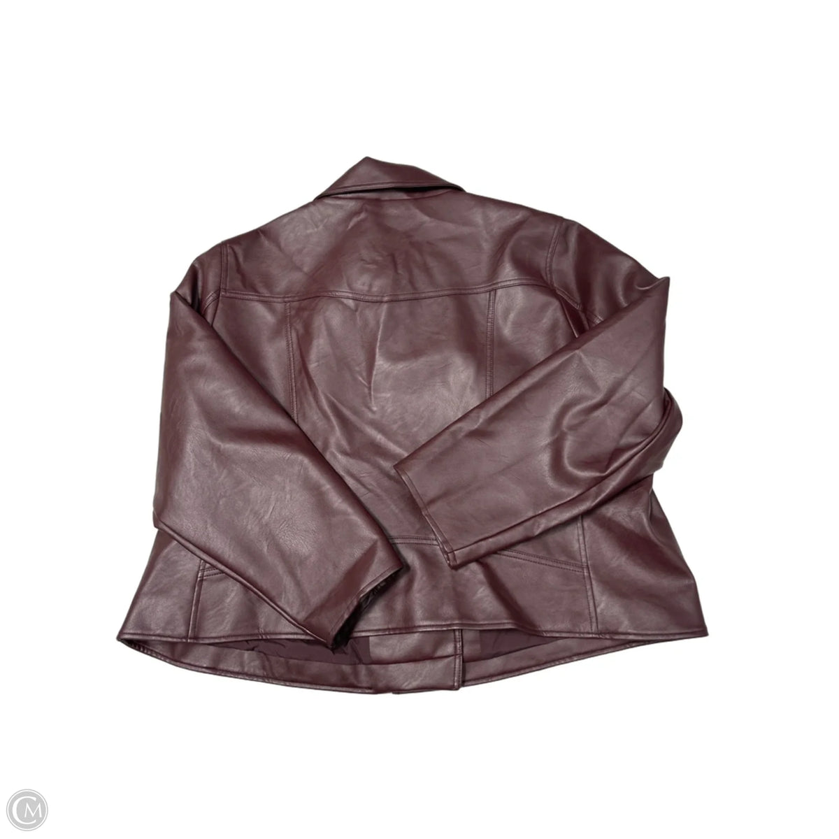 Levi's Maroon Faux Leather Moto Jacket, Size 3X