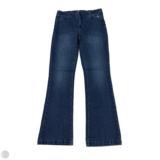 Paige Bootcut Jeans in Blue Denim, Size 8