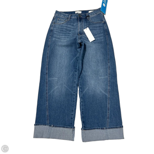 New! Wide Leg Jeans in Blue Denim, Size 4
