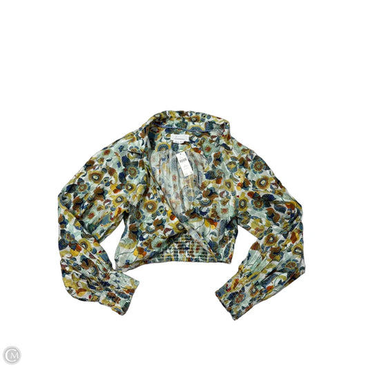 New! Anthropologie Long Sleeve Top in Multi, Size XXS