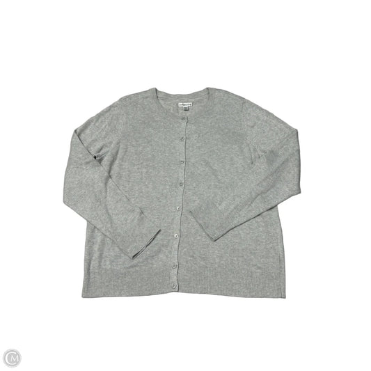Croft & Barrow Cardigan Sweater in Silver, Size XXL
