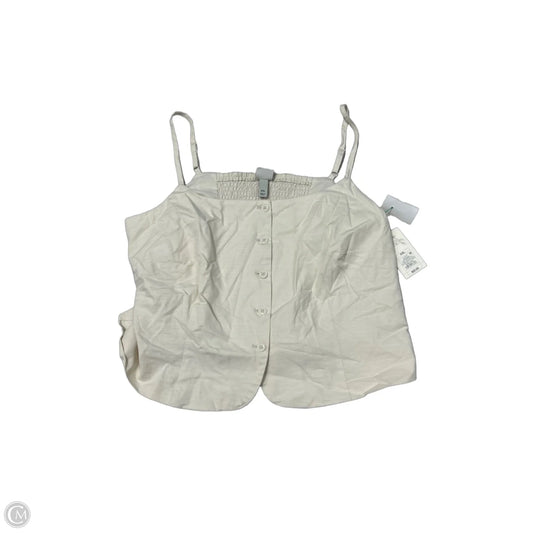A New Day Sleeveless Top in Beige, Size XXL