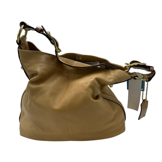 Coach Carlyle Designer Shoulder Bag in Tan