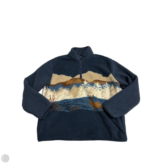 Old Navy Collared Sweatshirt in Navy, Size XL