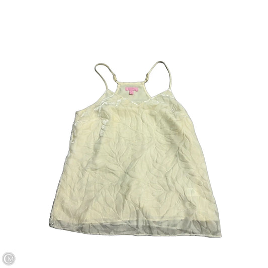 Lilly Pulitzer Designer Sleeveless Top in Cream, Size S