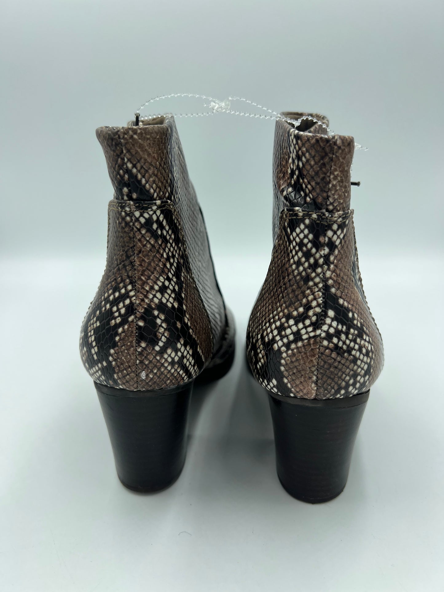 Boots Ankle By Bare Traps In Snakeskin Print, Size: 8.5