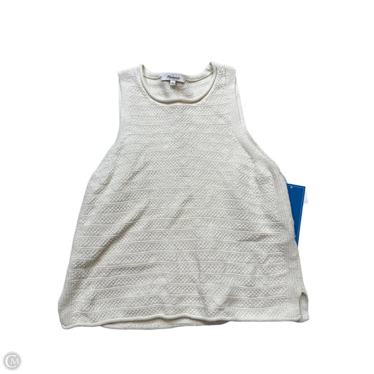 Top Sleeveless By Madewell In Cream, Size: S