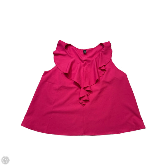 Top Sleeveless In Pink, Size: 1x