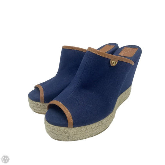Shoes Designer By Tory Burch In Blue, Size: 8