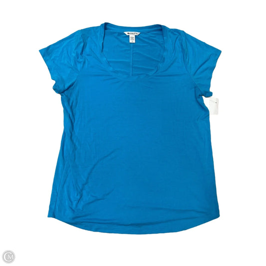 Athletic Top Short Sleeve By Athleta In Blue, Size: L