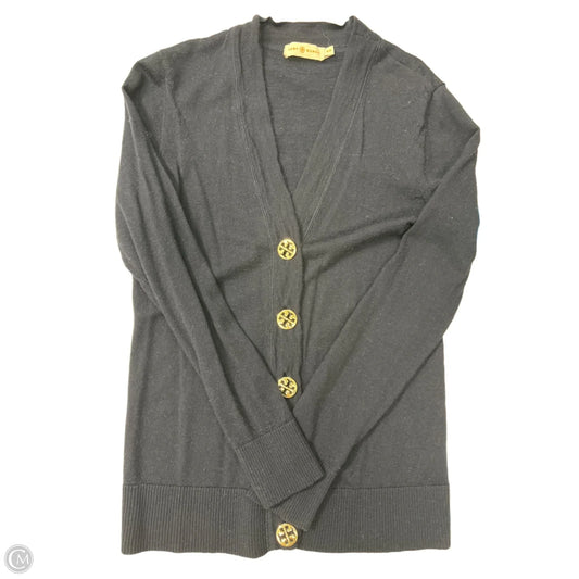 Sweater Cardigan Designer By Tory Burch In Navy, Size: M