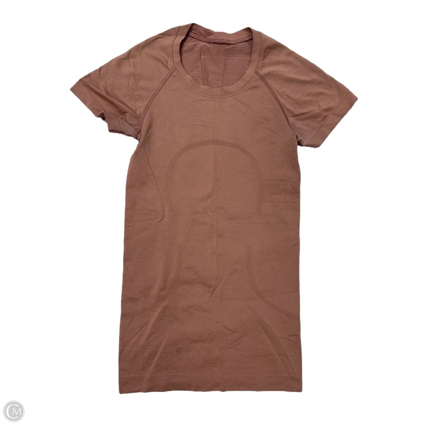 Athletic Top Short Sleeve By Lululemon In Mauve, Size: 2