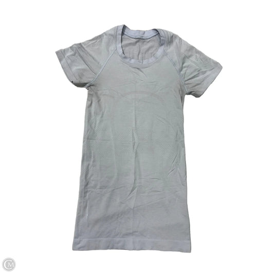 Athletic Top Short Sleeve By Lululemon In White, Size: 0