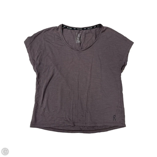 Athletic Top Short Sleeve By On Cloud In Purple, Size: S