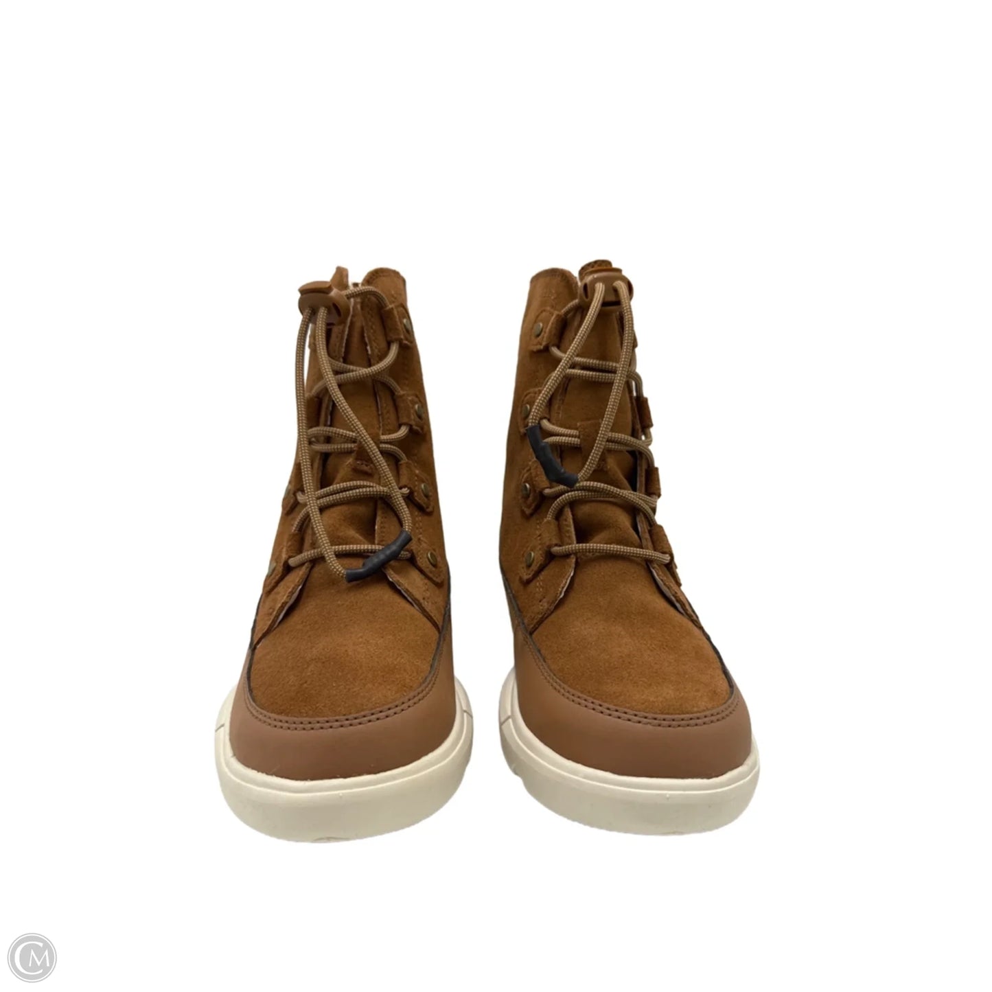 Like New! Boots Ankle Flats By Sorel In Tan, Size: 6