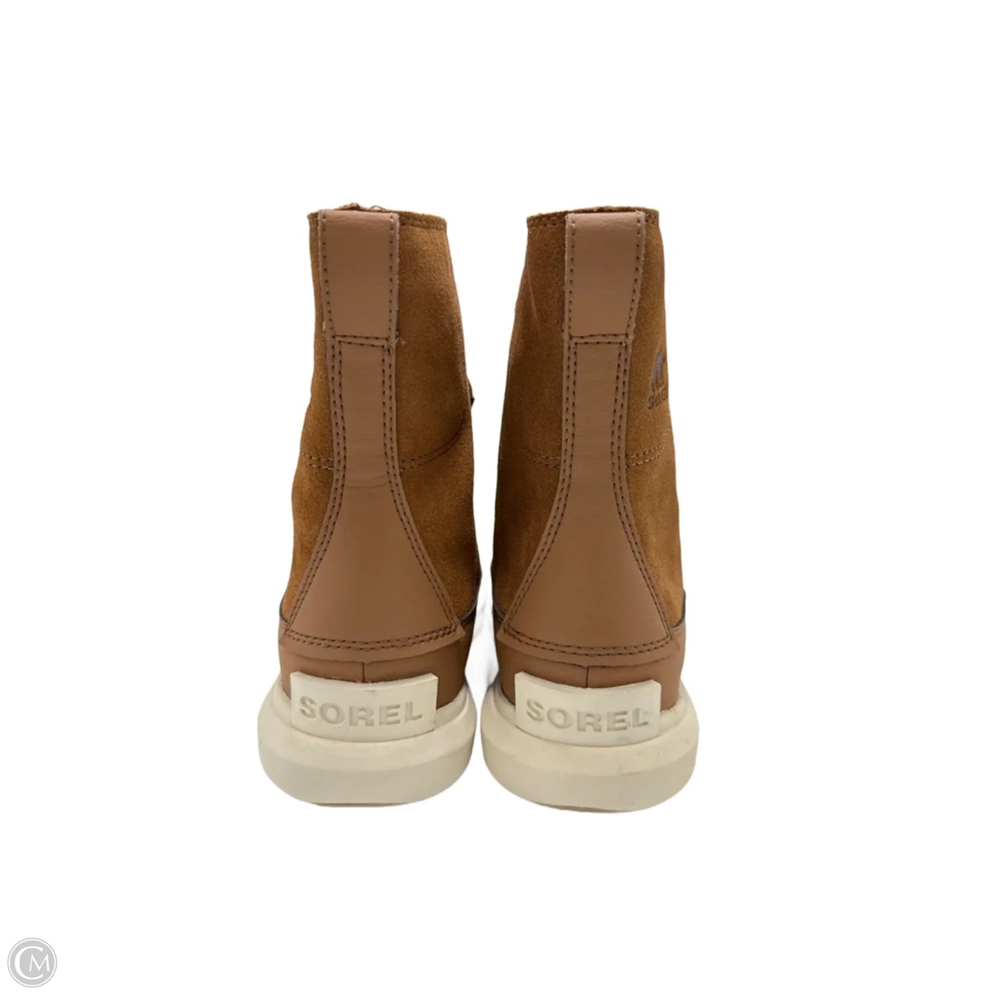 Like New! Boots Ankle Flats By Sorel In Tan, Size: 6