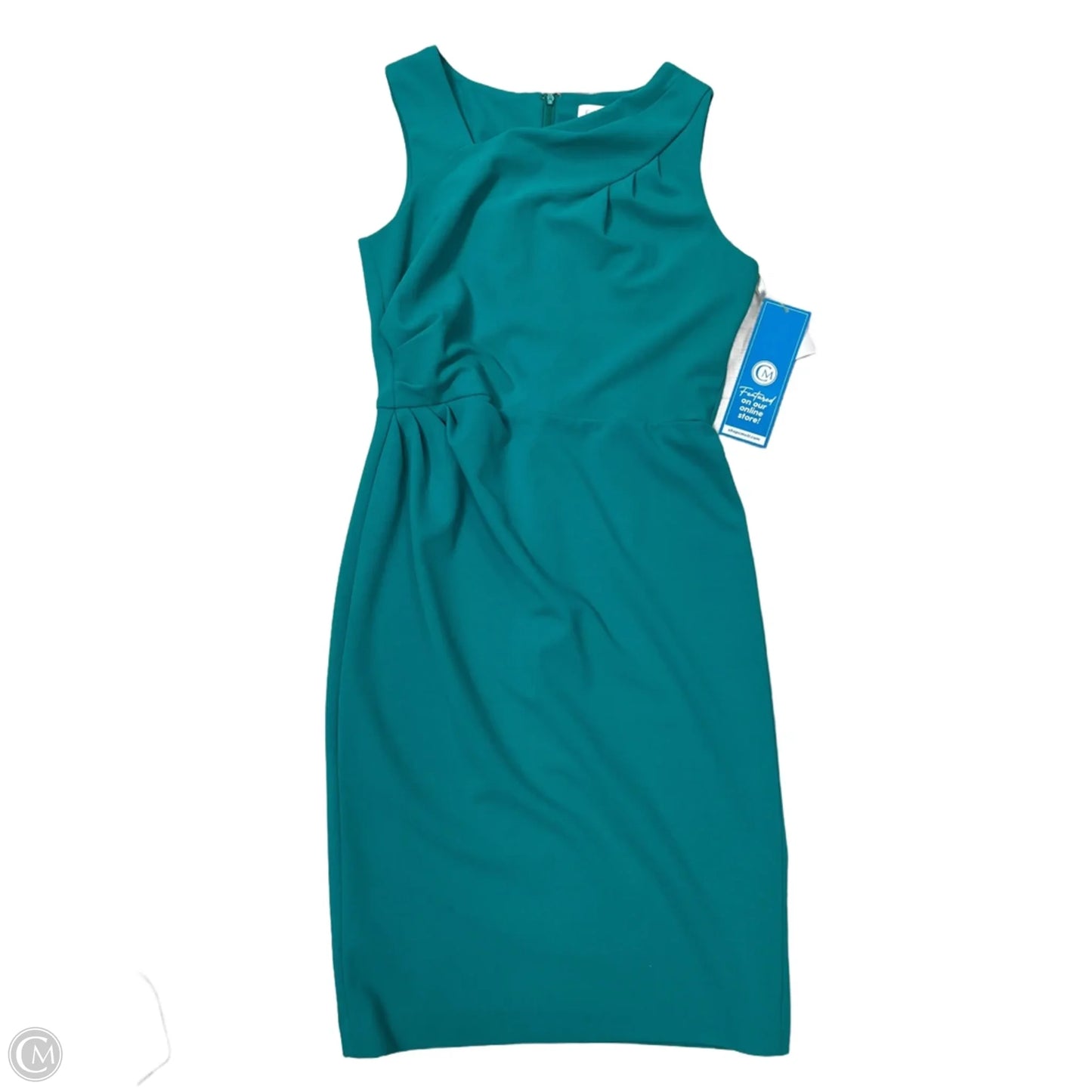 Dress Midi By Calvin Klein In Green, Size: S