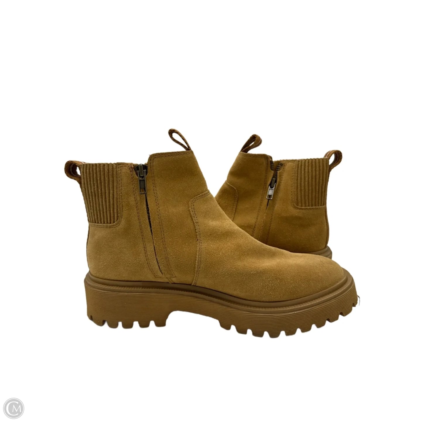 Boots Ankle Heels By Madewell In Brown, Size: 9.5