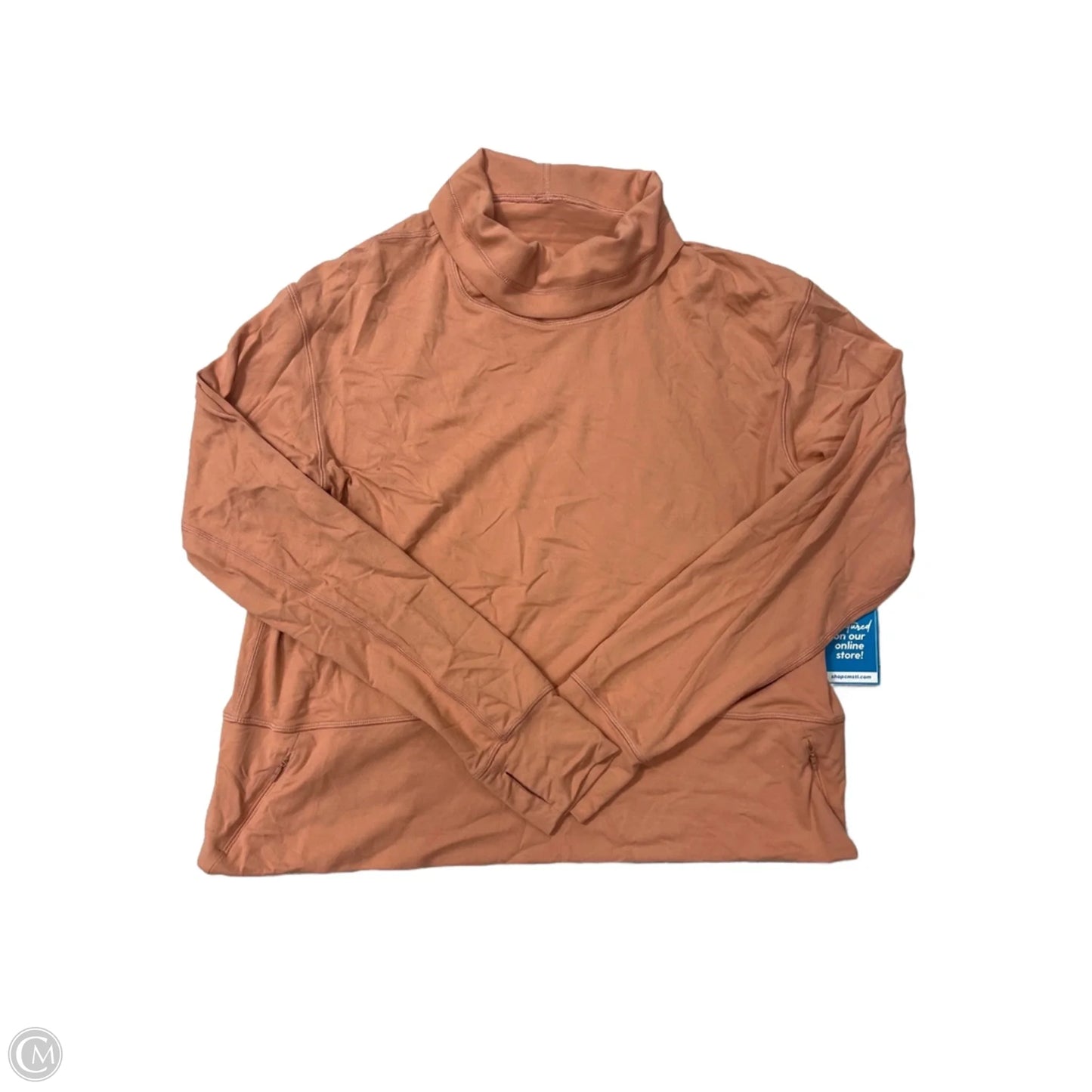 Athletic Top Long Sleeve Collar By Lululemon In Pink, Size: 8