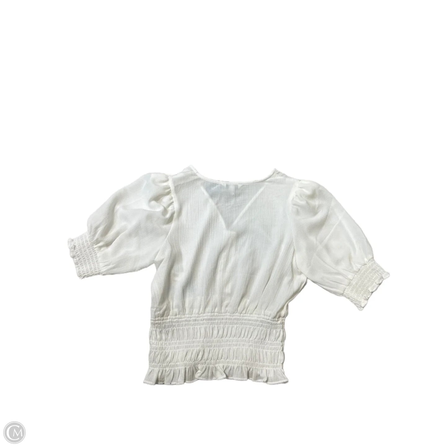 New! Top Short Sleeve By Express In White, Size: Xs