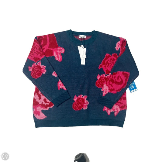 New! Sweater By Koko + Mason In Blue & Pink, Size: M
