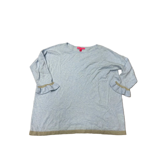 Top Long Sleeve Designer By Lilly Pulitzer In Blue, Size: L