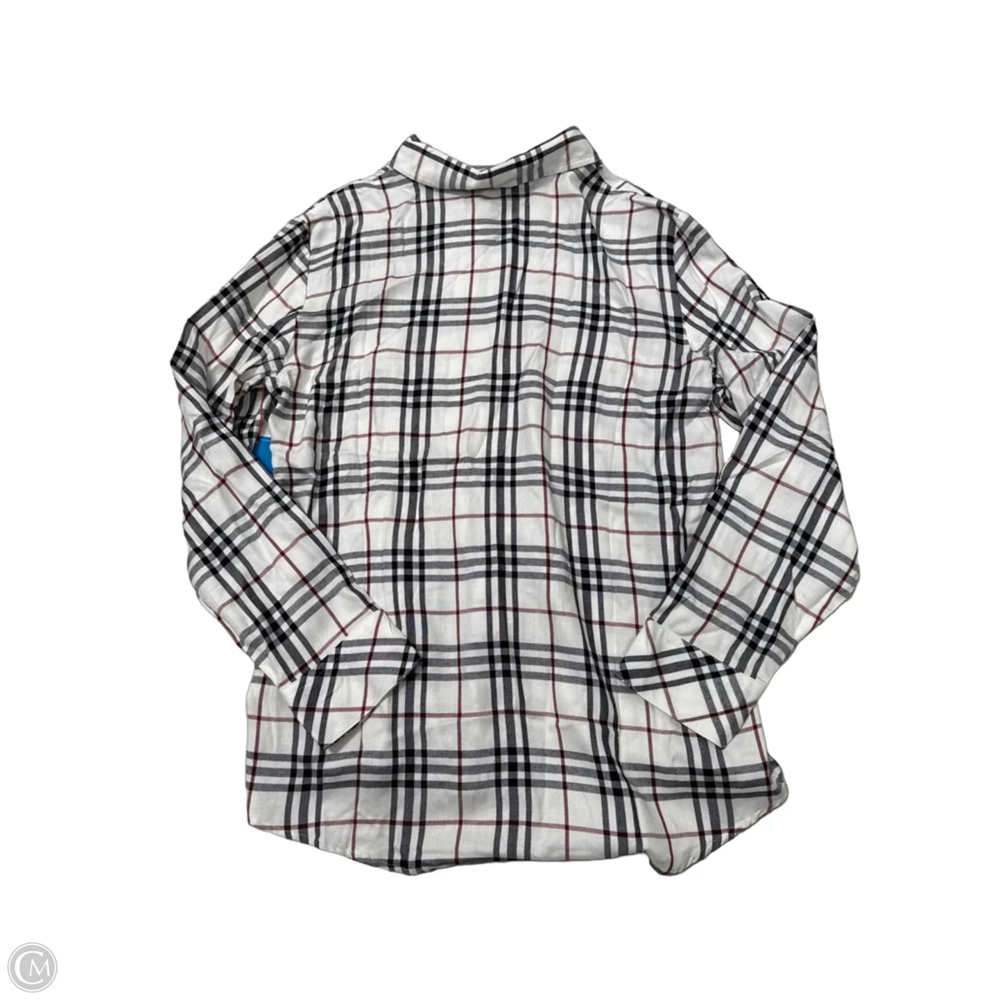 New! Top Long Sleeve By Sanctuary In Plaid Pattern, Size: S