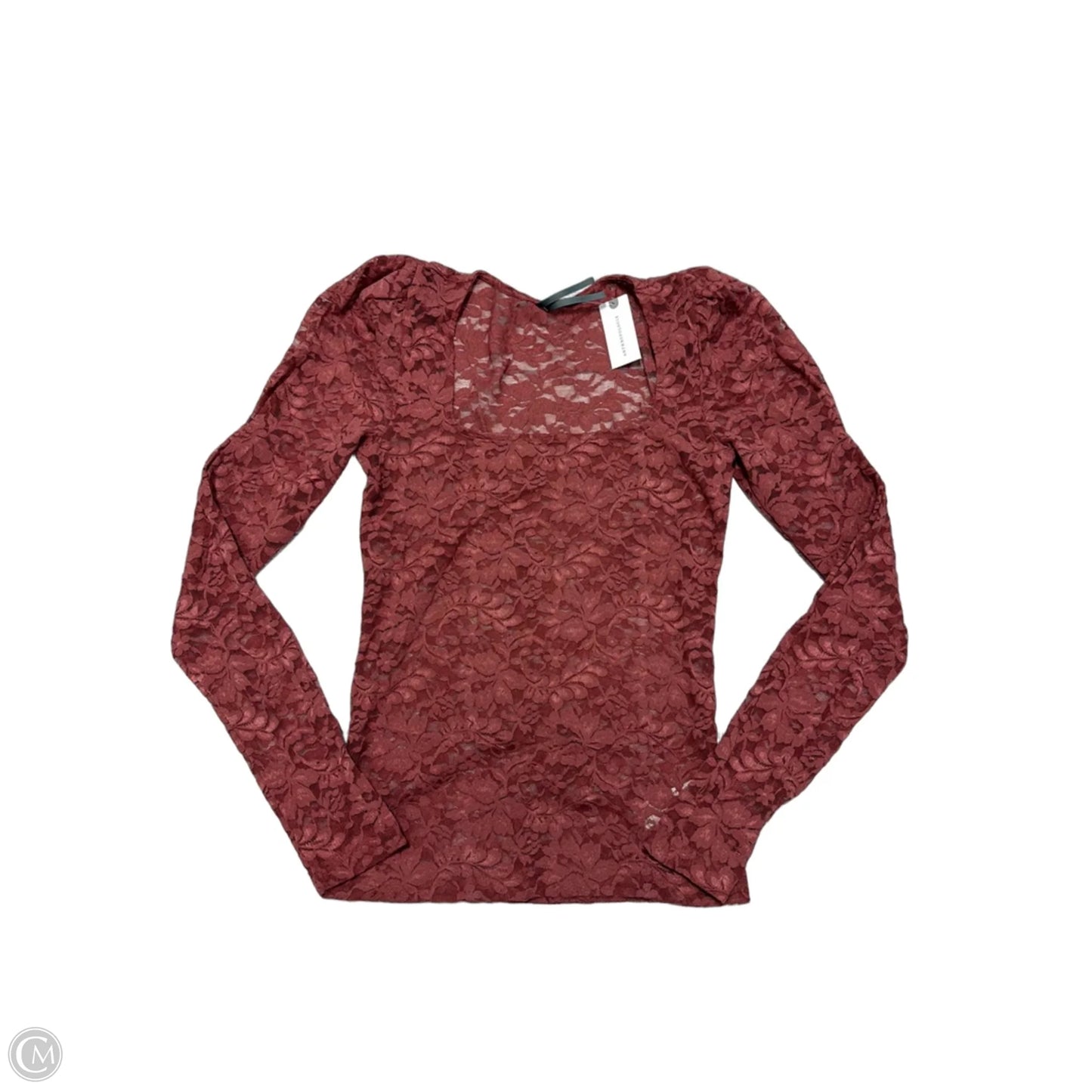 New! Top Long Sleeve By Anthropologie In Pink, Size: S