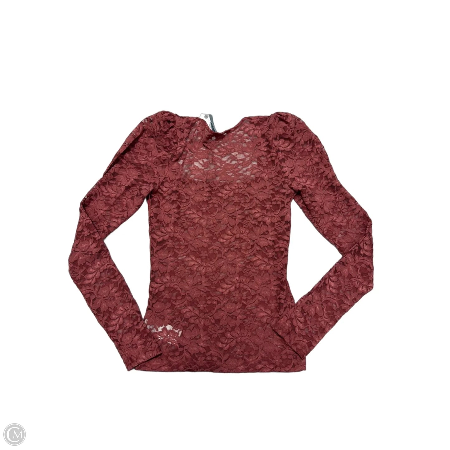 New! Top Long Sleeve By Anthropologie In Pink, Size: S