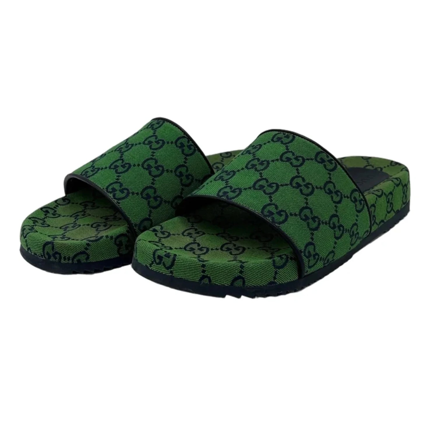 Shoes Luxury Designer By Gucci In Green, Size: 8 Mens