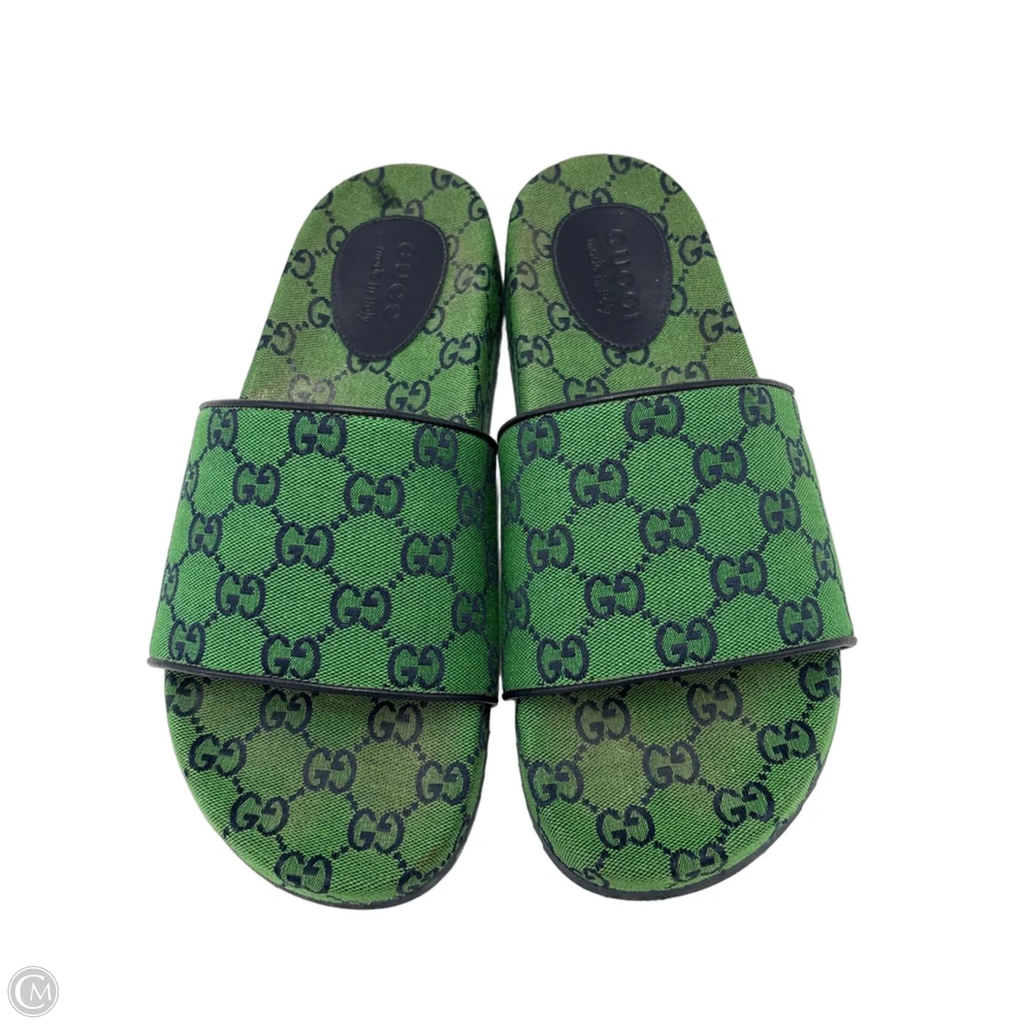 Shoes Luxury Designer By Gucci In Green, Size: 8 Mens