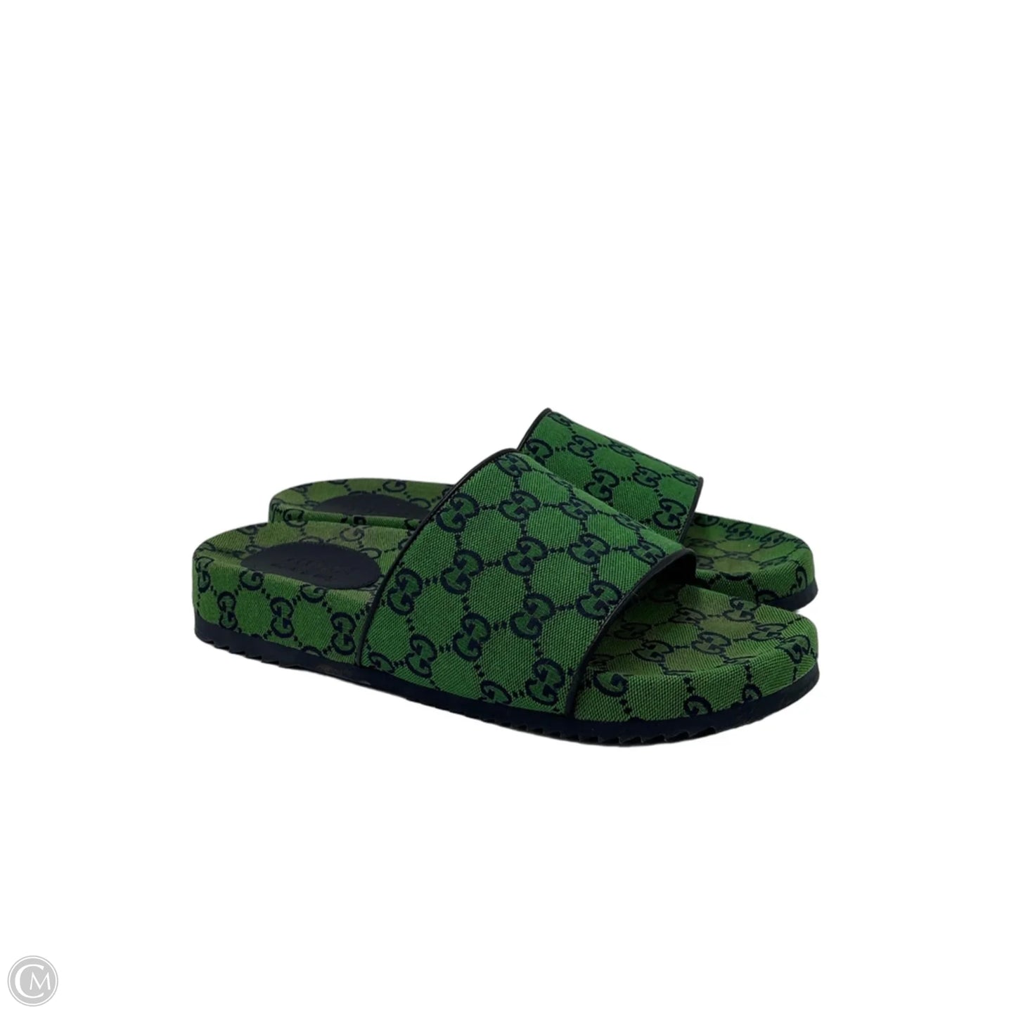 Shoes Luxury Designer By Gucci In Green, Size: 8 Mens
