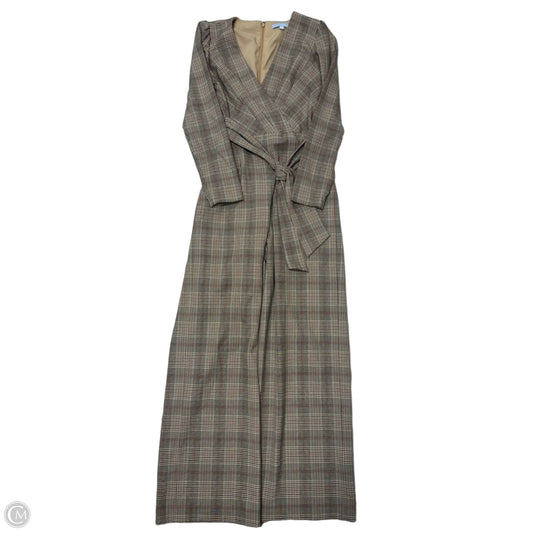 Jumpsuit By Antonio Melani In Brown & Cream, Size: S