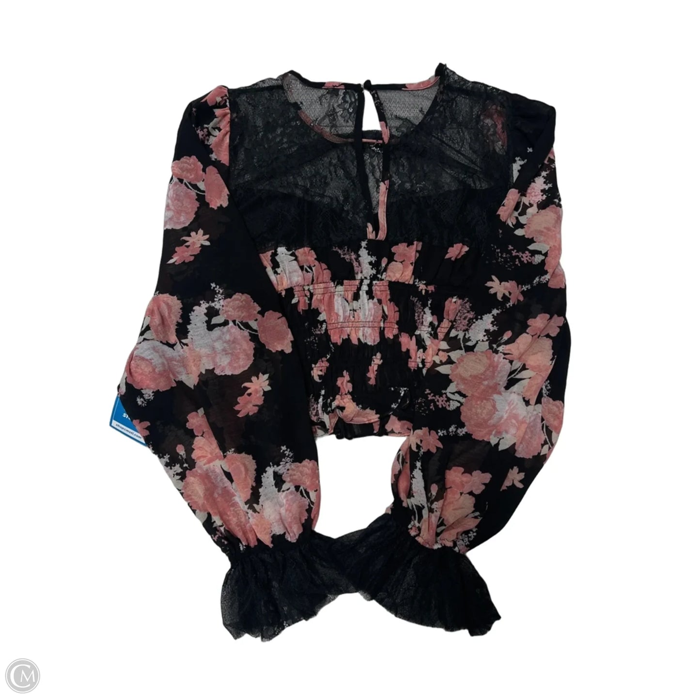 Top Long Sleeve By Free People In Floral Print, Size: L