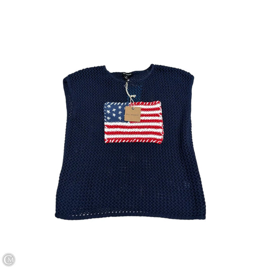 New! Sweater Short Sleeve By Blu Pepper In Blue, Size: S