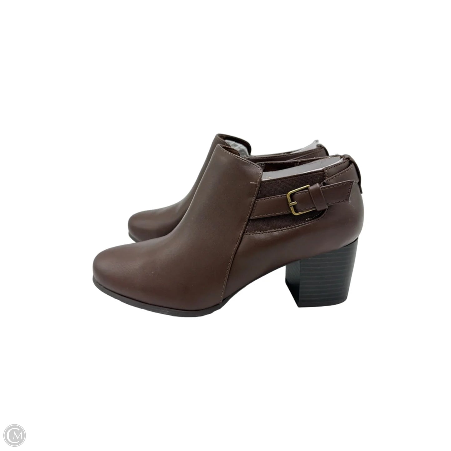 New! Boots Ankle Heels By White Mountain In Brown, Size: 6.5