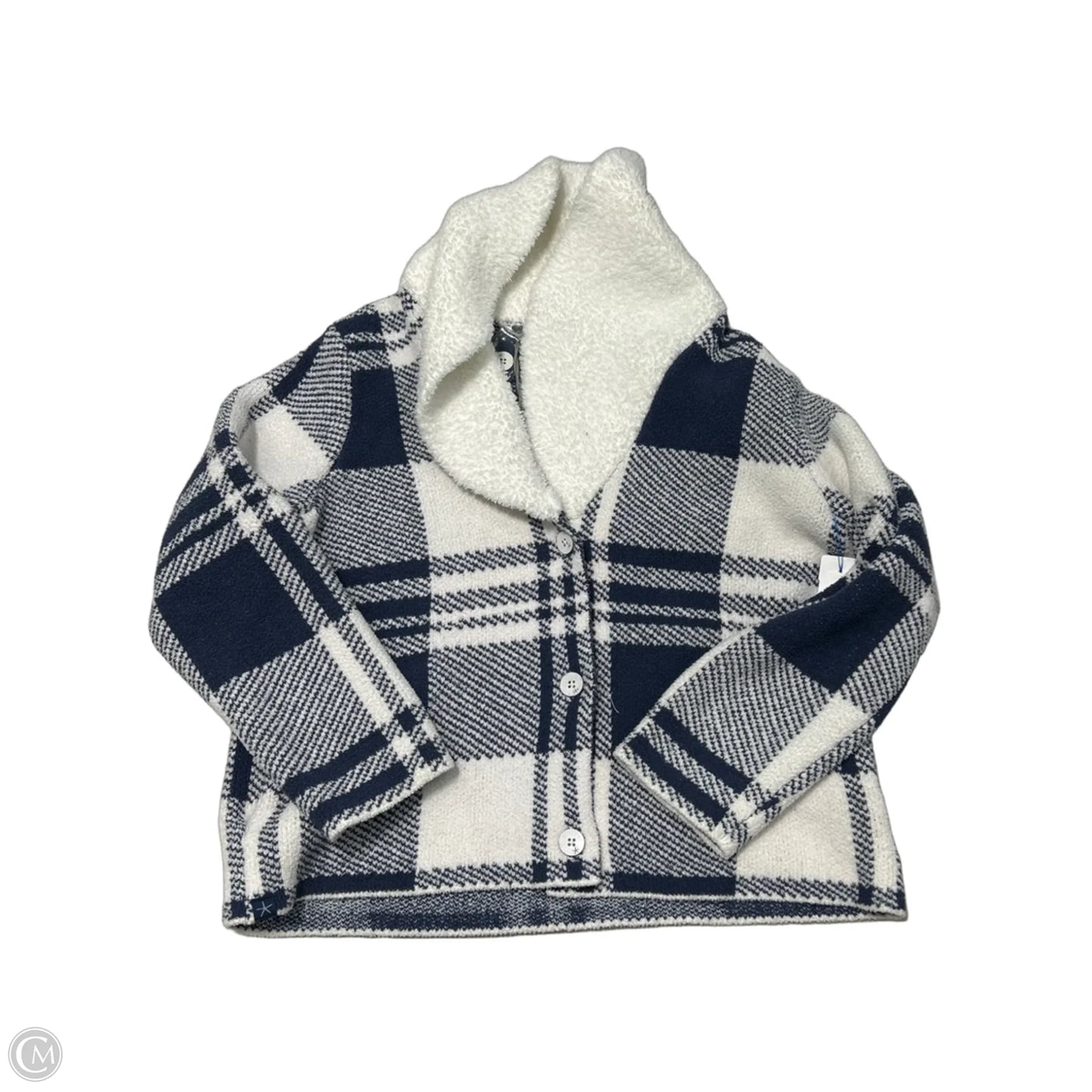 New! Jacket Faux Fur & Sherpa By Barefoot Dreams In Blue, Size: L