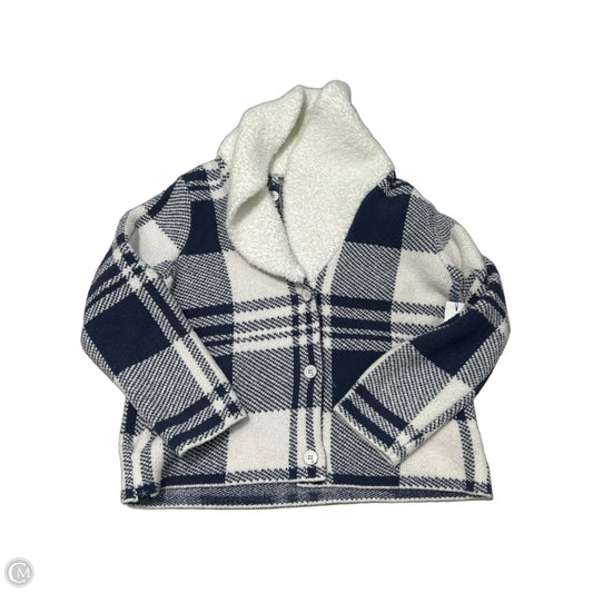 New! Jacket Faux Fur & Sherpa By Barefoot Dreams In Blue, Size: L