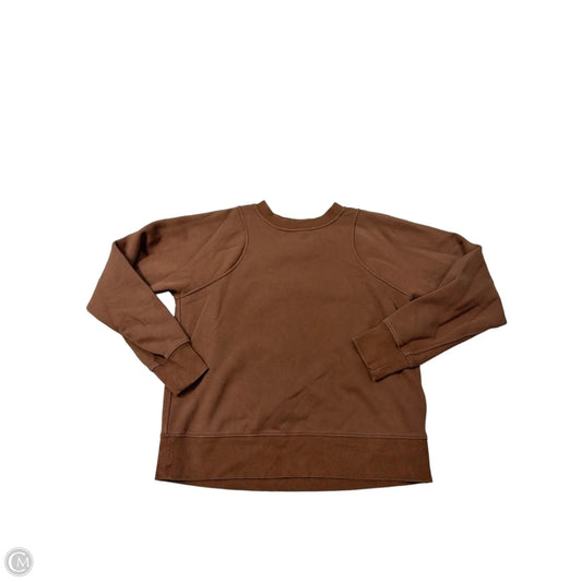 Athletic Sweatshirt Crewneck By Lululemon In Brown, Size: S