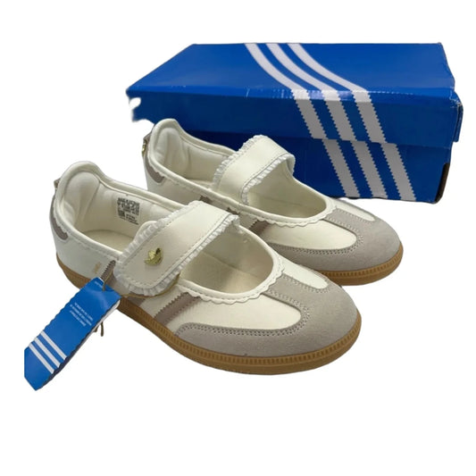 New! Shoes Flats By Adidas In Tan & White, Size: 7