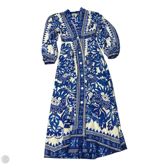 Dress Designer By Farm Rio In Blue, Size: Xs