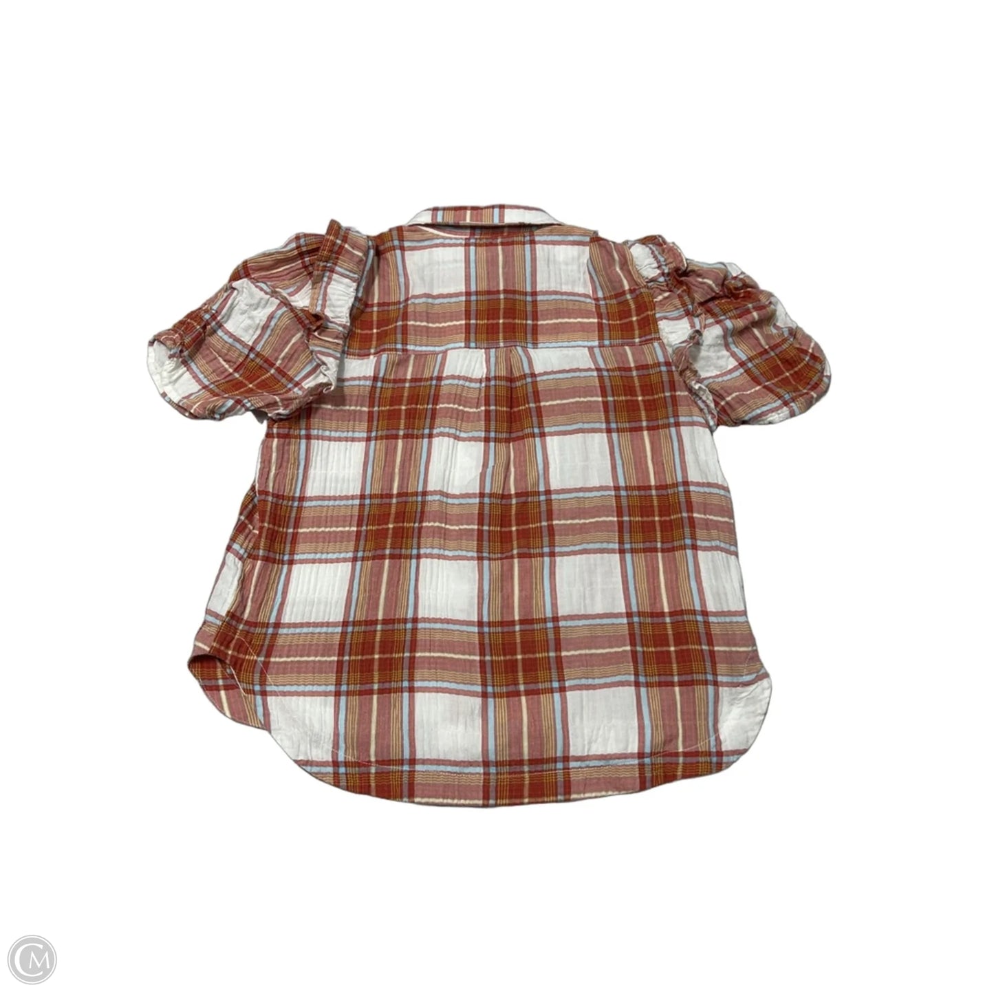 Top Short Sleeve By Pilcro In Red, Size: M