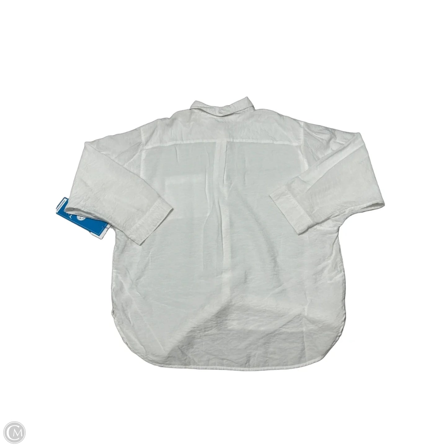 Top Long Sleeve By Loft In White, Size: M