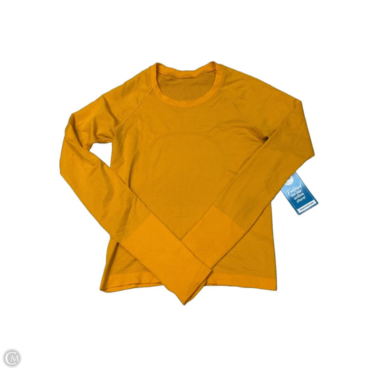 Lululemon Long Sleeve Crewneck Athletic Top in Yellow, Size 4