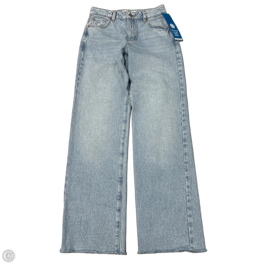 Garage Straight Leg Jeans in Blue Denim, Size 4