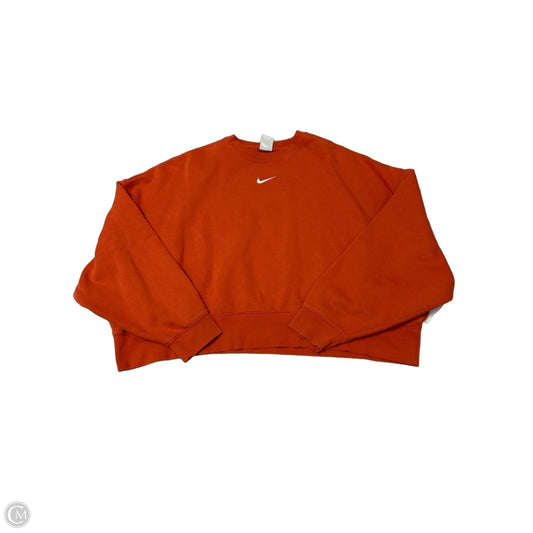 Nike Crewneck Sweatshirt in Orange, Size XL