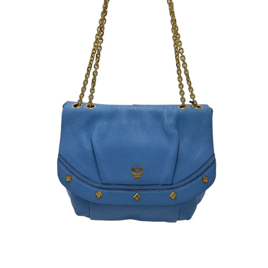 MCM 2-Way Pebbled Leather Luxury Shoulder Bag